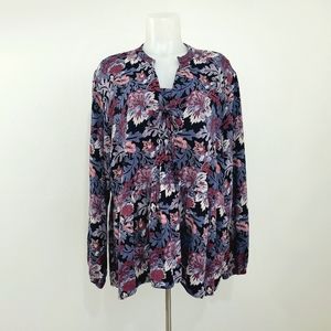 Junarose Floral Boho Cottagecore Peasant Tunic Top Women's 18